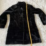 Gallery New York Women’s Faux Fur Swing button down Jacket black size Small Photo 6