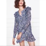 ANINE BING  | Lisette Blue‎ Floral Dress | Large Photo 2