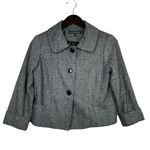 Harvé Benard Harve Benard Classic Wool Blend Button Front Blazer Size Petite Medium Photo 2