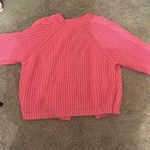 Line and Dot  gorgeous pink sweater cardigan chunky knit open full sleeve nwot Photo 6