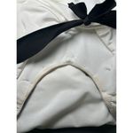 Cache Y2K  White Sleeveless Halter Top with Attached Black Necklace Women's Large Photo 6