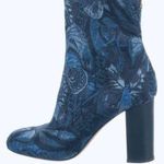 Valentino Garavani Valentino blue floral tapestry ankle boots Photo 0