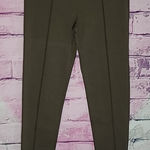 Hollister  BROWN KNIT LEGGINGS WITH NEON CONTRAST ZIPPER ANKLES MEDIUM Photo 0