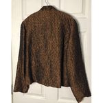 Coldwater Creek  jacket medium Quilted Bronze Casual Lightweight Button Down Photo 5