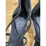 Eileen Fisher Wanda Espadrille Wedge Sandals Women's 11 Black Tumbled Preppy S44 Photo 2