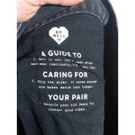 Madewell Black Rigid Denim A Line Jean Skirt 27 Cut Out Raw Hem Grunge Goth Y2K Photo 5