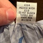 Newport News  White & Blues Tie In Front & Sleeves Summer Blouse Sz4 Great Cond Photo 8