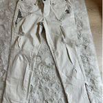 a.n.a  Womens Ankle Jeans Size 10 Modern Fit Embellished‎ Distressed Stretch Bone Photo 0