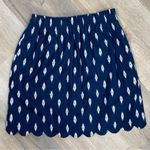 J. Crew Factory Sidewalk Ikat Print Linen Miniskirt Blue Size 2 Photo 7