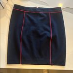 Club Monaco  Navy Pink Piping Pencil Skirt Size 4 EUC ADORABLE 🥰 Photo 0