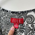 Elle Damask Floral Black and White Blouse XS Photo 6