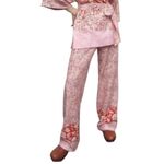 ZARA  Linen Blend Paisley Floral Printed Pull On Wide Leg Trousers Size L NEW Photo 7