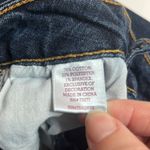 SO  skinny dark wash jeans juniors size 1 xs gold orange stitch belt loops Photo 8