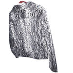 Philosophy  Faux Leather Snakeskin Moto Jacket Crop Edgy Layers Womens Medium Photo 6