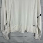 Nike Pro Womens size XL Dri-FIT Get Fit Crew Sweatshirt Cropped dd1955 White Photo 3