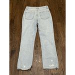Lovers + Friends REECE HIGH RISE SLIM Straight Light Wash Size 26 Distressed Photo 2