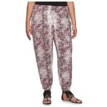 Jennifer Lopez  animal floral print jogger pants large P 7073 Photo 3