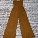 Aerie OFFLINE by  Summer Lights Terry Jumpsuit Tan Camel size M Photo 4