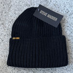 Steve Madden  Black Knit Beanie Photo 0