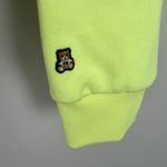 Teddy Fresh  Hoodie Womens XL Highlighter Neon Yellow Cropped‎ 100% Cotton Beaded Photo 8