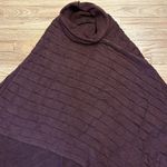 Cowl neck sweater poncho Purple Size undefined Photo 1