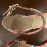 Alex Marie  Women's Red and Pink Floral Block Heel Sandals Shoes Size 6 EUC Photo 2