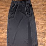 A New Day  Maxi Skirt Black Satin Photo 0