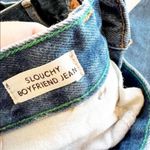 J.Crew Slouchy Boyfriend Jeans 26 Tall Medium Wash Distressed Patches Embroidery Photo 9