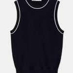 ZARA  Navy Blue Vest Photo 3