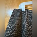 April Cornell Herringbone Skirt With Lined Lace Trim Vintage Wool Blend Large Photo 4