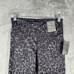 GapFit Leggings 7/8 Length High Rise Fitted‎ Leopard Print Black Gray Size Small Photo 3