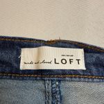 Loft Ann Taylor Made and Loved Straight Crop Jeans Blue 31/12 Denim Mid Wash # Photo 6
