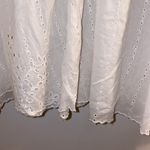 Urban Outfitters NWT UO Eva White Eyelet Long Balloon Sleeve Ruffled Plunge Neckline Blouse XS Photo 8