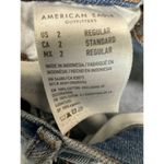 American Eagle AEO Baggy Light Wash Blue Denim Jeans Women's Size 2 Regular 2R Photo 6