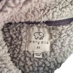 Ivory Ella  Women's Gray Sherpa 1/4 Zip Pullover Sweater - Size XS Photo 1