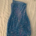 Midnight Doll  Homecoming Dress Sequin blue  Photo 2
