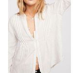 Free People  Breezy Mornings Linen Shirt Photo 1