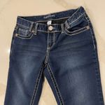 Maurice's Skinny Jeans Women's Size M-Reg Low Rise Dark Wash Contrast Stitching Photo 1