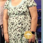 Ultra Flirt  adorable mint green with butterfly print dress, 1X Photo 0