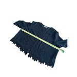 Karen Millen Karen Miller Sheer Beaded Jacket Shrug With Floral Design Scalloped Edges Sz 20 Photo 9