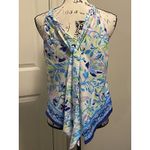 Lilly Pulitzer  Julien Floral Back Bow Chain Blouse Tank Top XS Photo 7