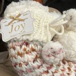 Cozy Multicolor Knit Sweater socks fleece lined brand new Photo 1