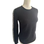 JACK NICKLAUS Women's Black Wool Blend Striped Sweater Size Small Photo 6