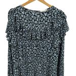 Mango MNG Floral Ruffle Long Sleeve Dress Size 12 New Photo 3