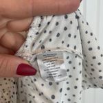 Monteau Paige White Mid Rise Shorts Size 32 & Dotted Ruffled Tiered Top Size XL Photo 4