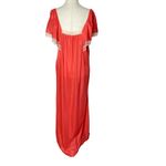 VINTAGE JOLIE GRANDE Lace Trim Maxi Nightgown Dress Pink Size 2X Photo 4