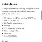 LIONESS  serenity Wide Leg Pants with Side Stripe Women's XL Photo 2