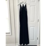 Jenny Yoo  Collection NWT Black Velvet Sullivan Dress Maxi Bridesmaid Gown 4 Photo 3