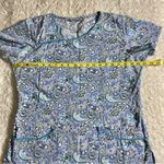 UA Scrubs Blue Green Paisley Women's 4 Photo 2
