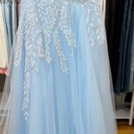 PromGirl Gorgeous Baby Blue Sequin Formal Gown Photo 4